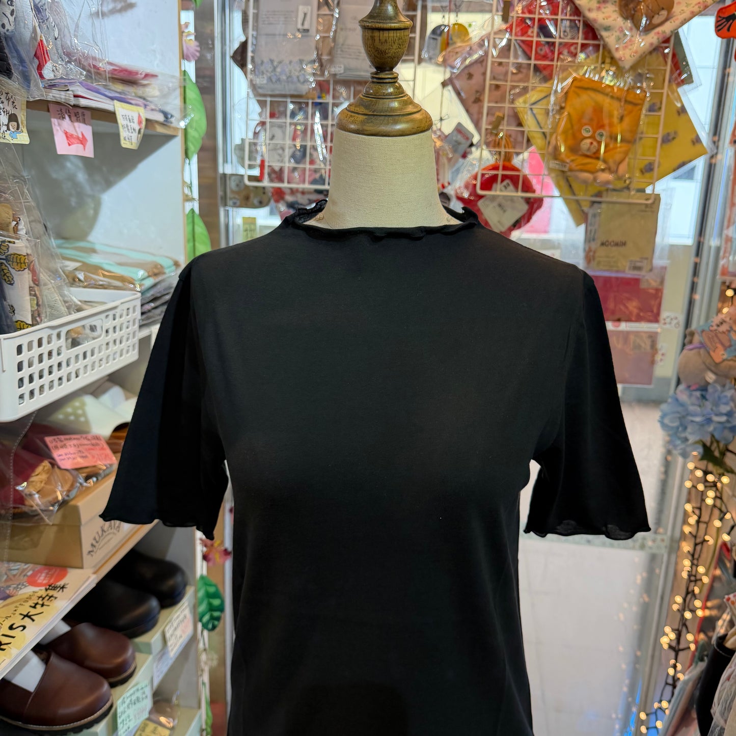 Diaries Frill Collar Cotton Super Soft Blouse,  2 Colors , made in Japan