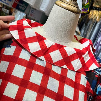 EXTRA20- Kilki Checked Top, 4 Colors, made in India