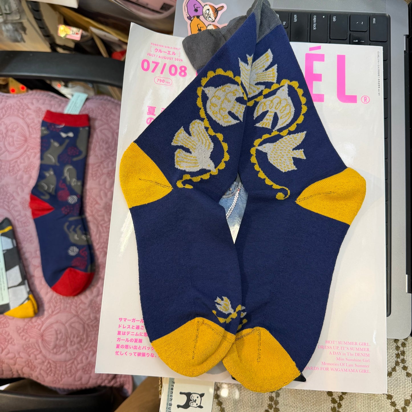 Fromf Print Socks, 3 Patterns, made in Japan