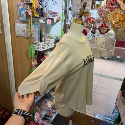 Munich AMULET Embroidery Beige Blouse, made in Japan