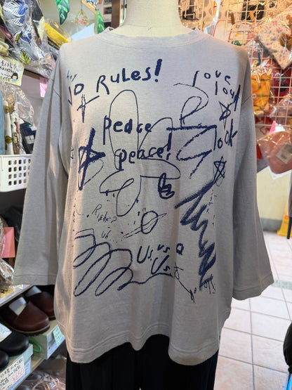 Tumugu No Rules… T-shirt, 2 Colors, made in Japan