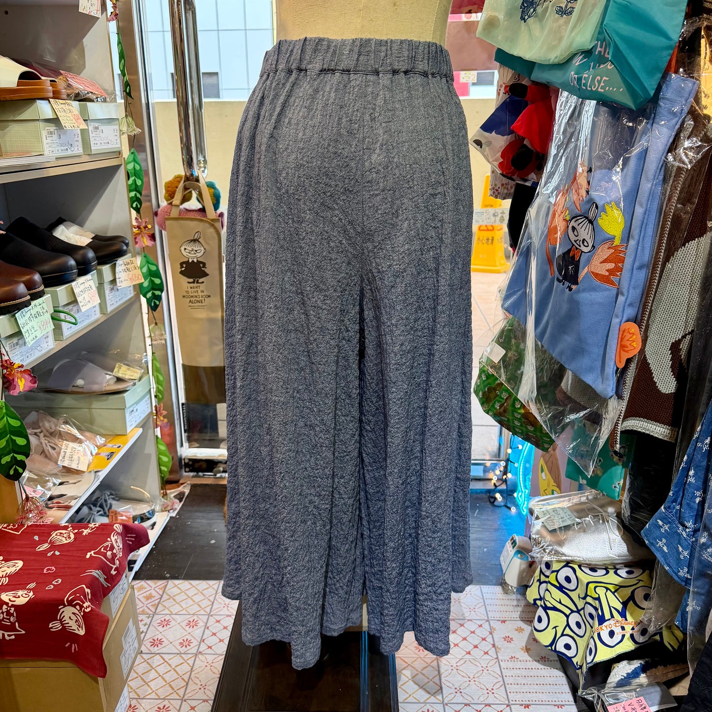 Nachukara Cotton-blend Wide-leg Pants, 2 Colors, made in Japan