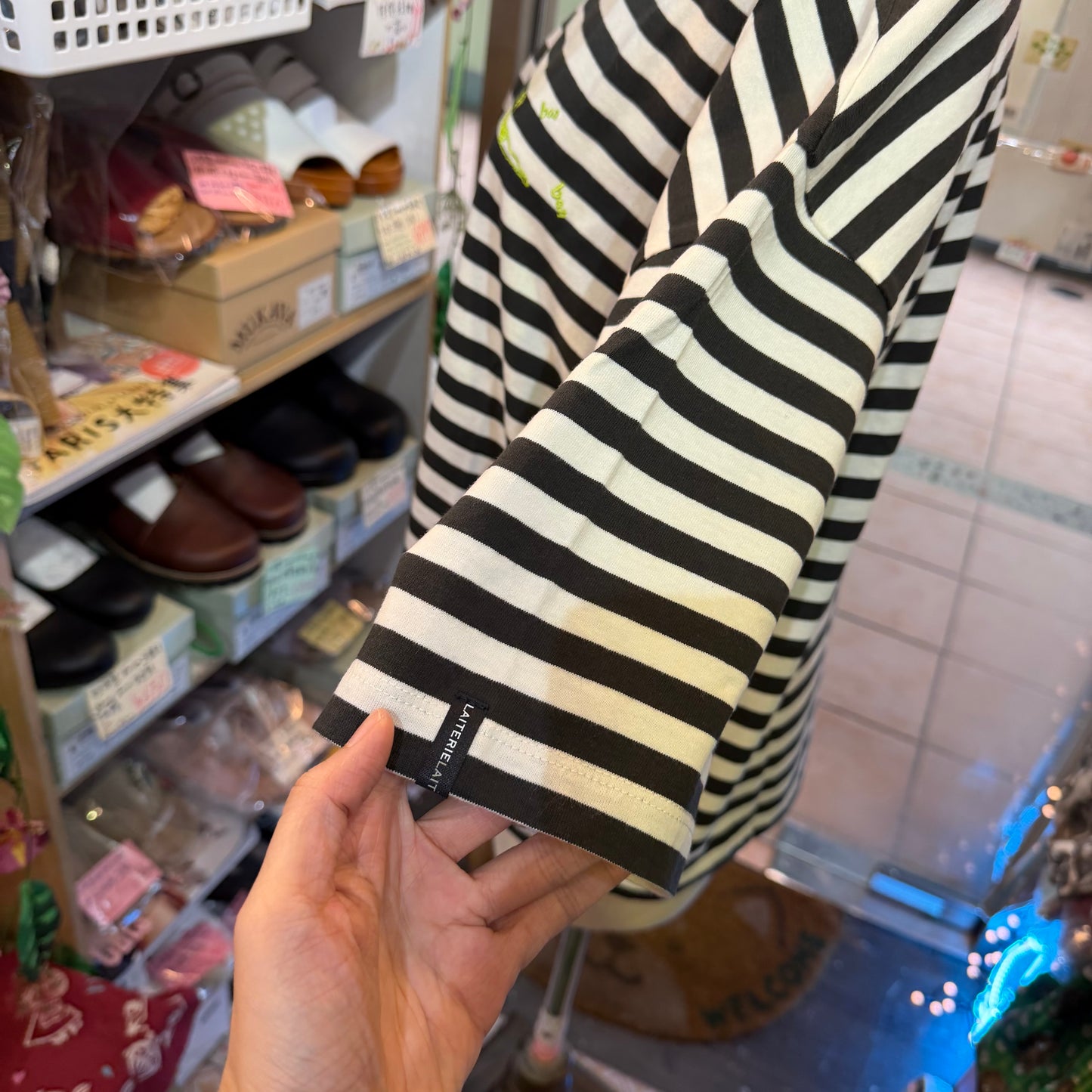 Laiterie Striped T-shirt, 2 Colors, made in Japan