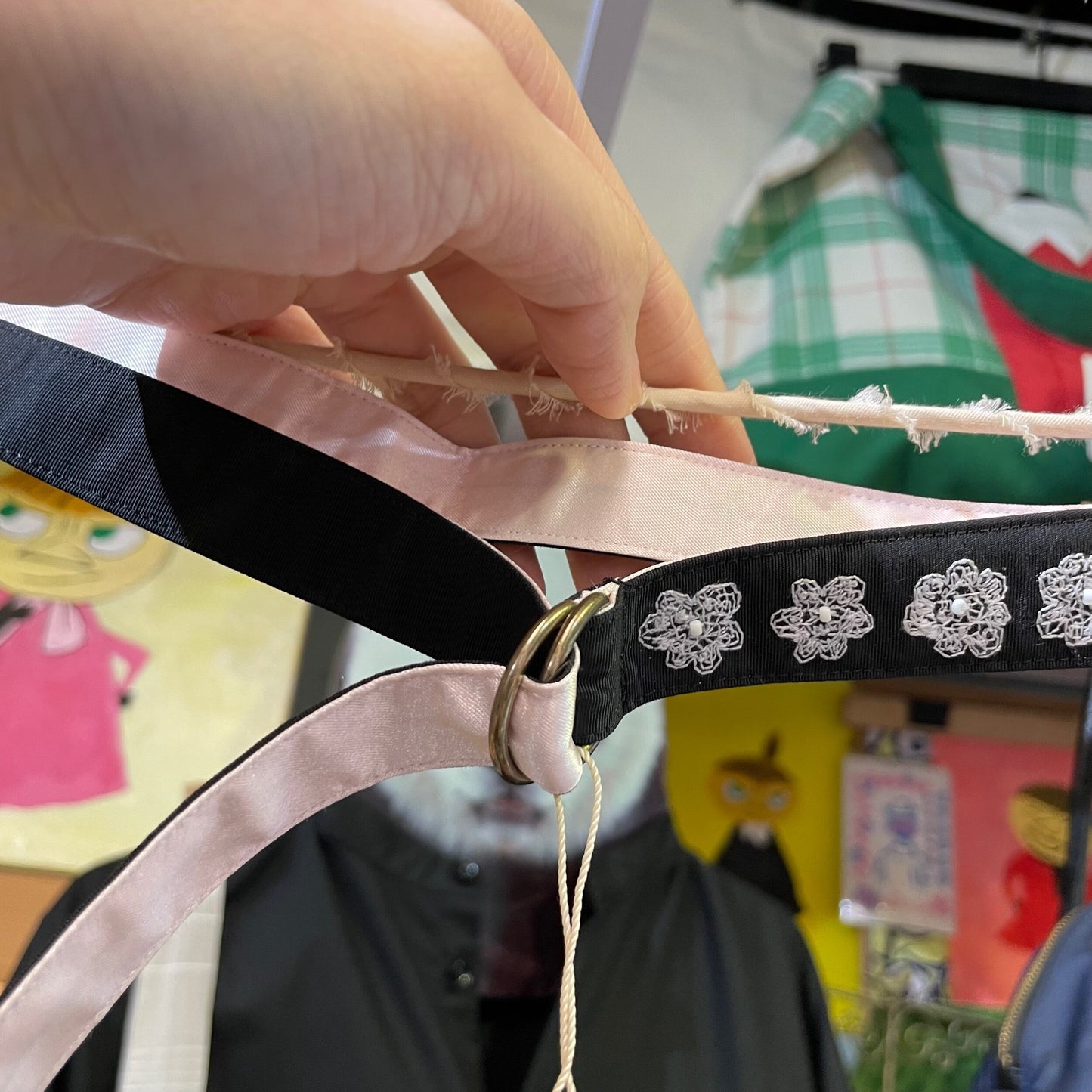 Sale- Haupia Embroidery 2Way Belt, made in Japan
