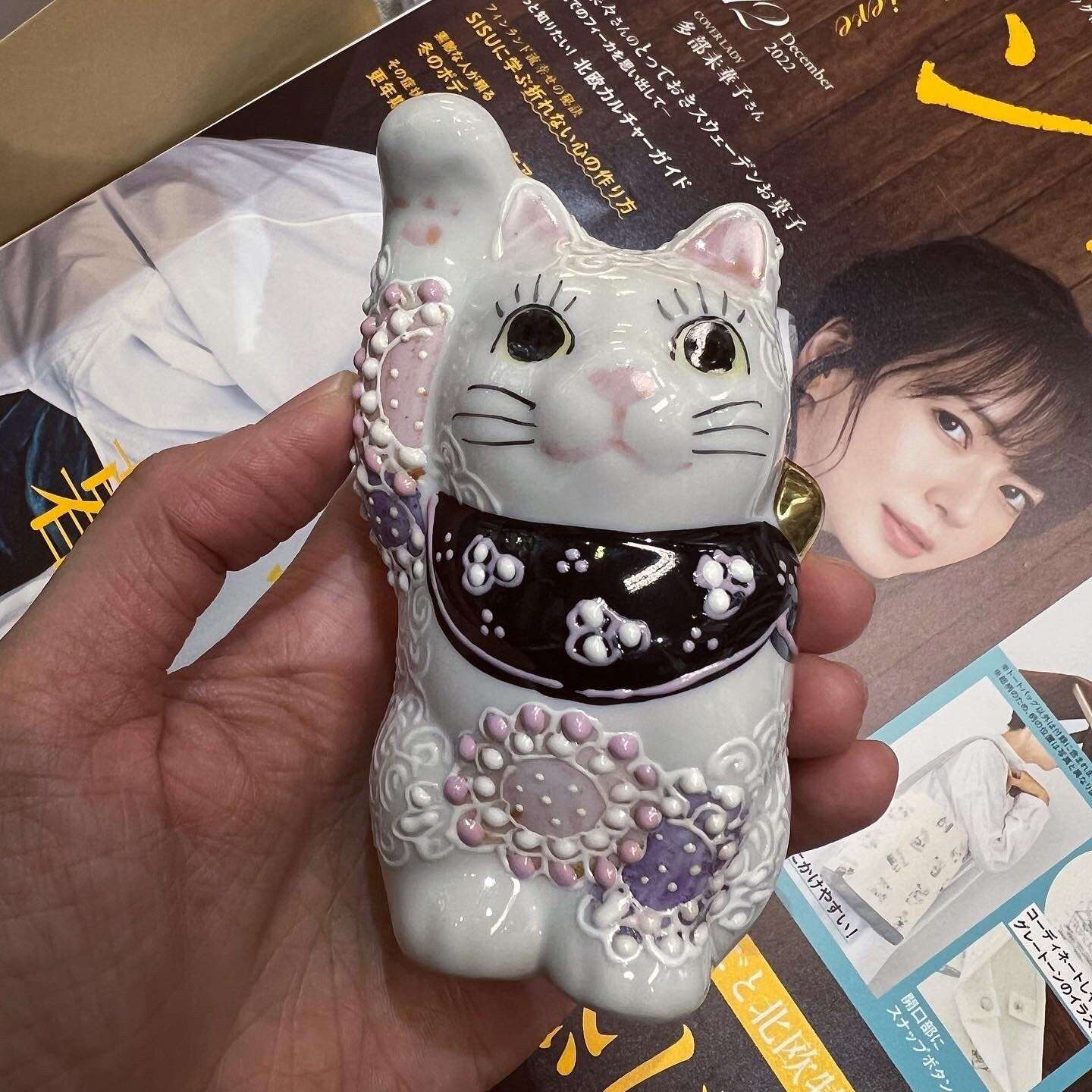 九谷焼 No. 3.2 Maneki-neko, Lucky Cat, made in Japan