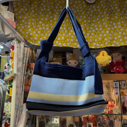 Tricotē Blue Shoulder Pouch Bag, made in Japan