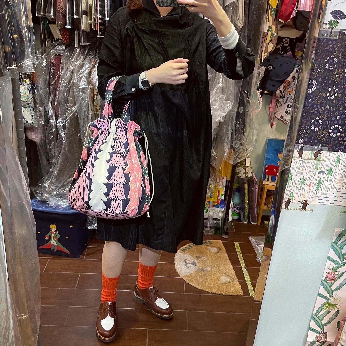 Handmade Metsa -森 2Way Bag, Fabric from Japan