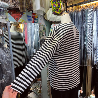 Nouvelles du Paradis Striped T-Shirt, made in Japan