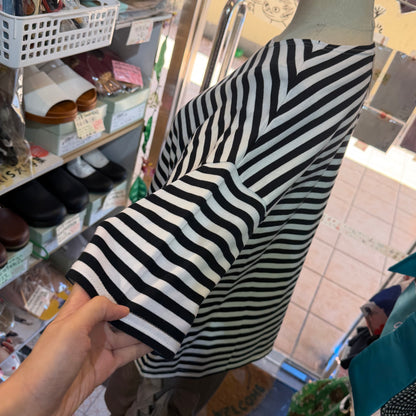 Ichi Black Striped T-shirt, made in Japan