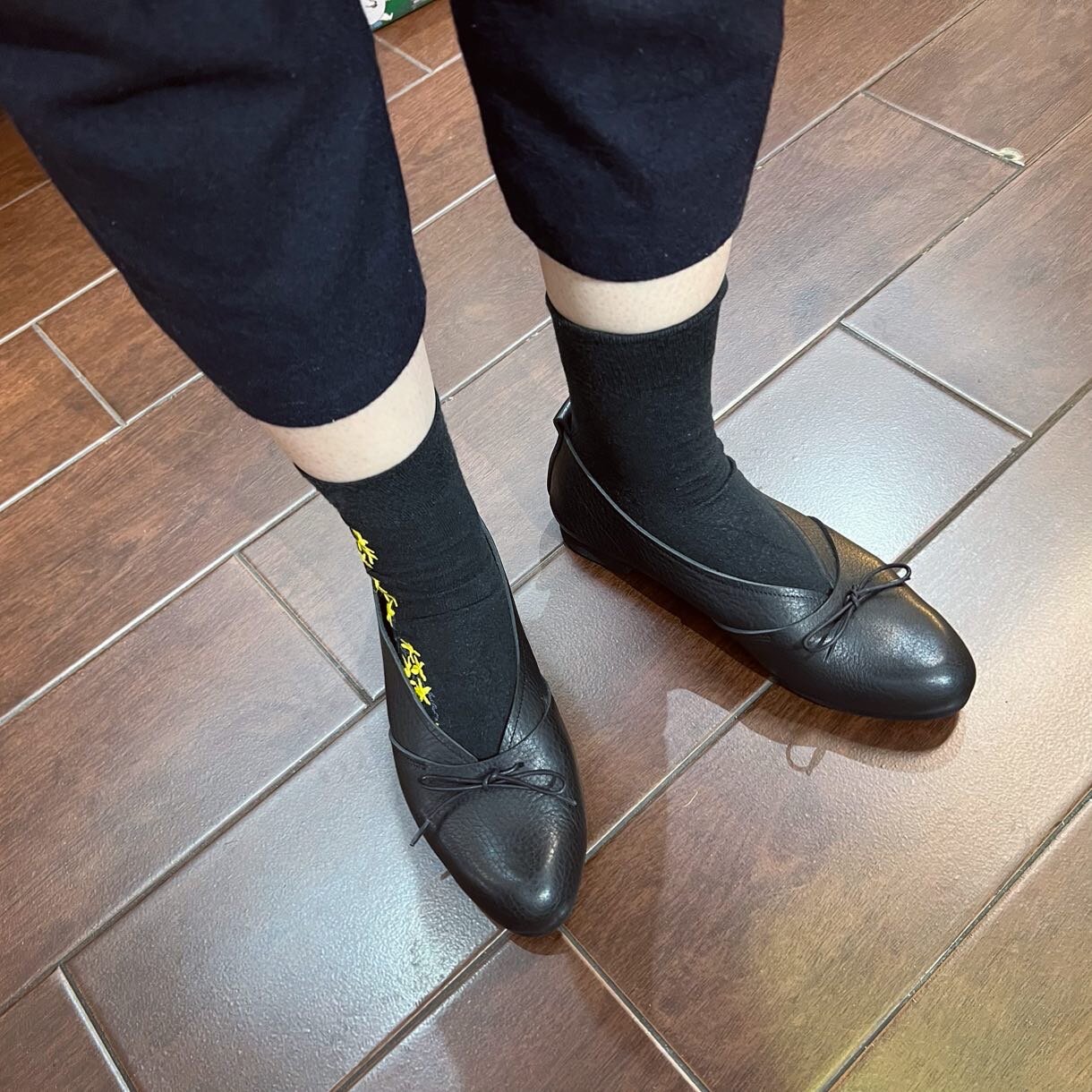 Sale- Paris a Velo Black Leather Shoes, made in Japan