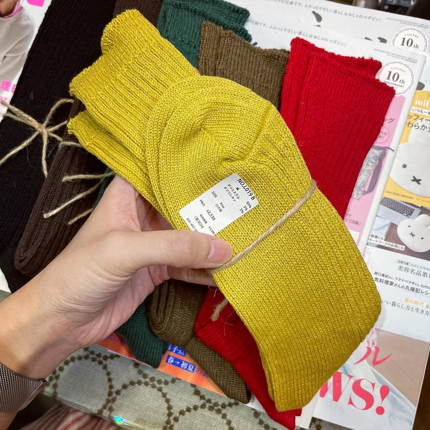 Ichi~ Loiter Long Linen Socks, 10 Colors, made in Japan