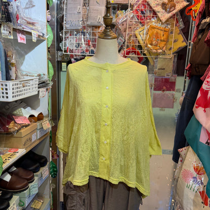 Nachukara Yellow Blouse, made in Japan