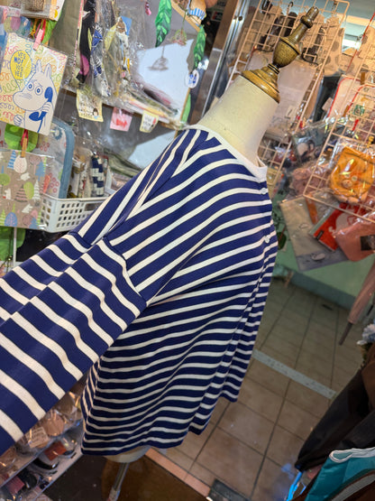 Diaries Striped 2 Way T-shirt, Cardigan, 2 Colors, made in Japan