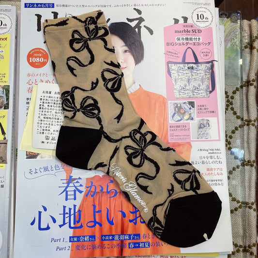$99 only- Hysteric Glamour Ribbons Socks, made in Japan