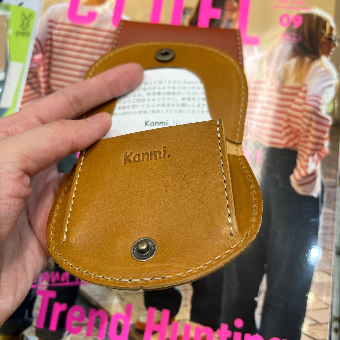 Kanmi Horseshoe Coin Case, 2 Colors, made in Japan