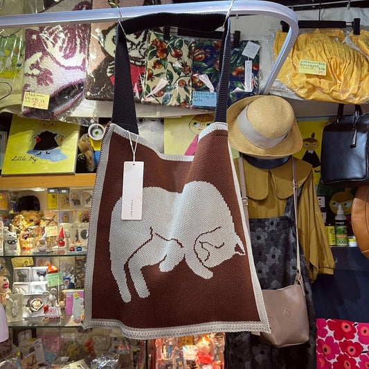 Sale- French Bull Cat ToteBag, made in Japan