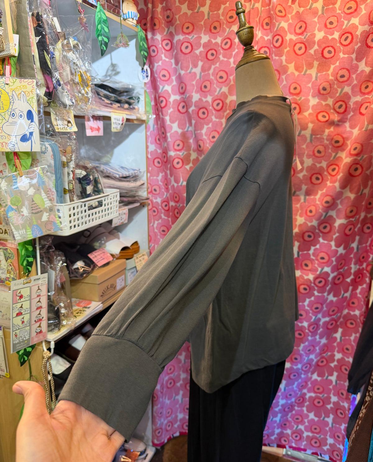 Laiterie A Voir… Charcoal T-shirt, made in Japan