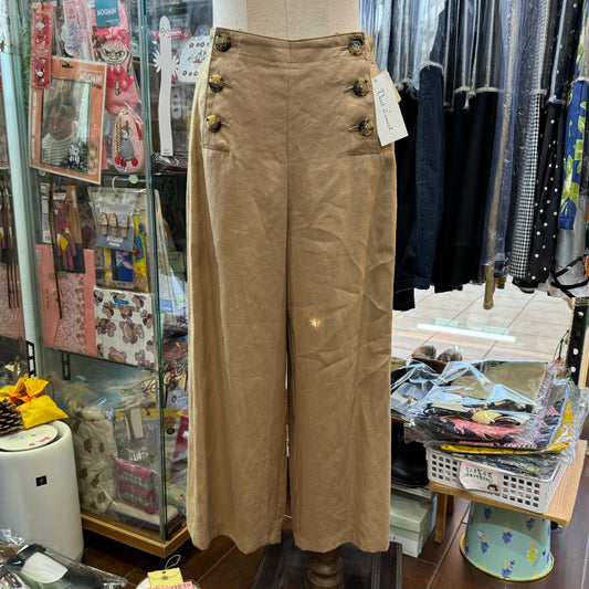 Vent d Ouest Beige French Linen Pants, size 40,  made in Japan