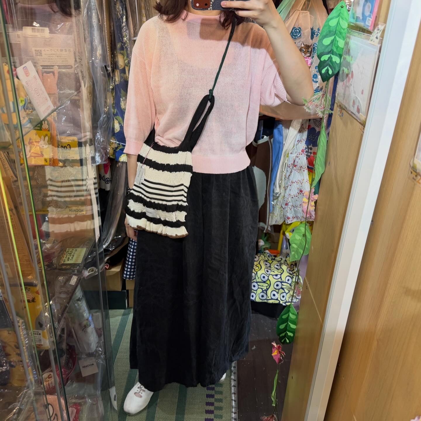 Tricotē MACRAME Handle Sheer Shoulder Bag, 2 Colos, made in Japan