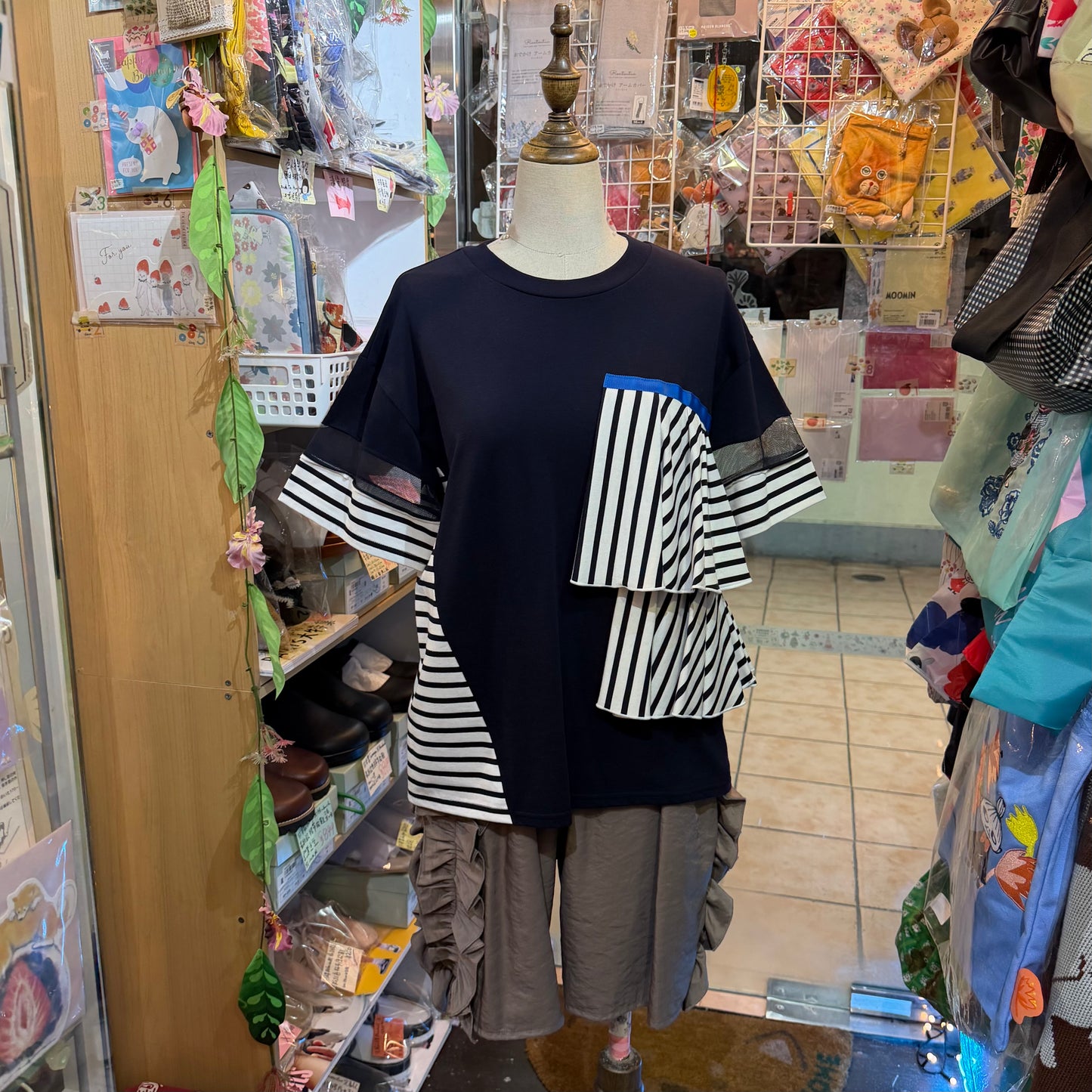 Marechal Terre Navy Striped Sweatshirt, made in Japan