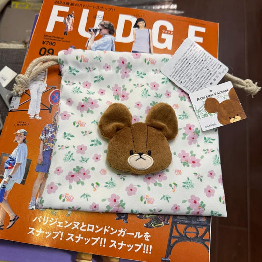 The Bear’s School Flora Drawstring Bag