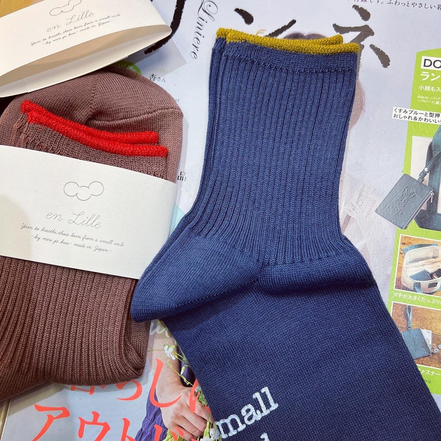 $99 only- En Lille Socks, 3 Colors, made in Japan