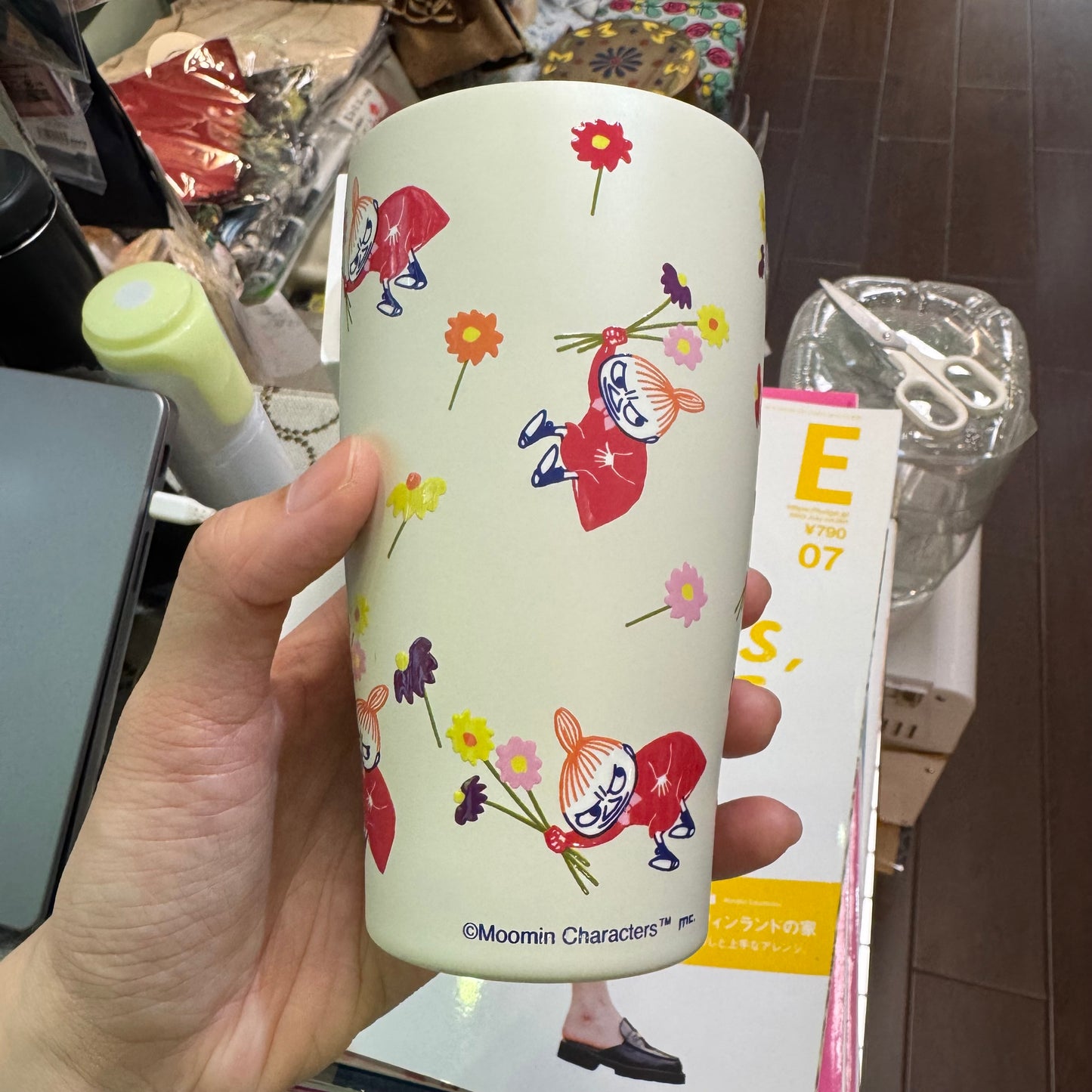 Little My Stainless Steel Vacuum Wood Cap Tumbler, 0.35L