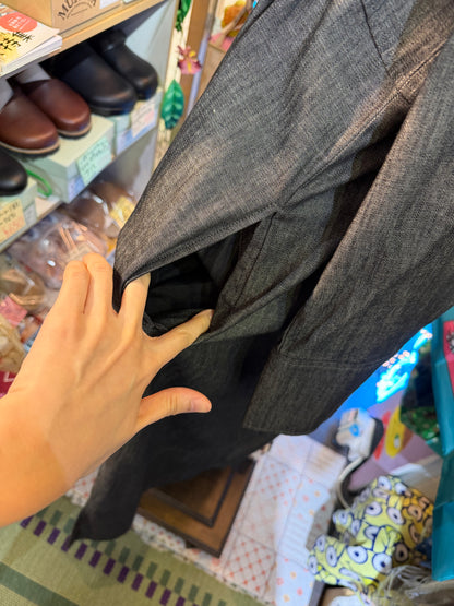 Denier 6oz Black Denim Dress, made in Japan