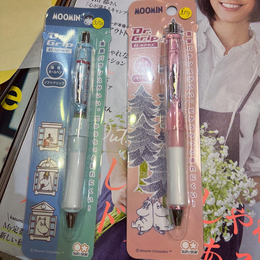 Moomin 0.7mm Ballpoint Pen, 2 Colors, Black Ink, made in Japan