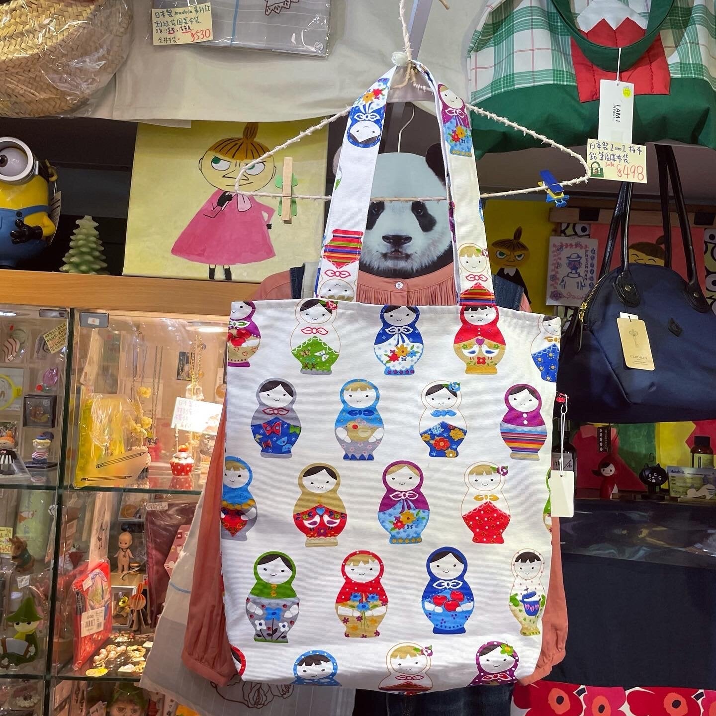 Handmade Dolls Prints Tote Bag