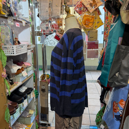 Ichi Linen-Blend Sheer Striped Cardigan, 2 Colors