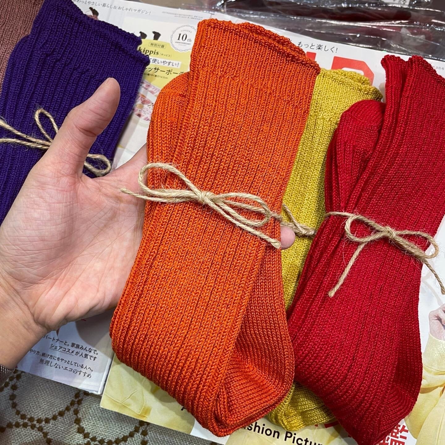 Ichi~ Loiter Long Linen Socks, 10 Colors, made in Japan