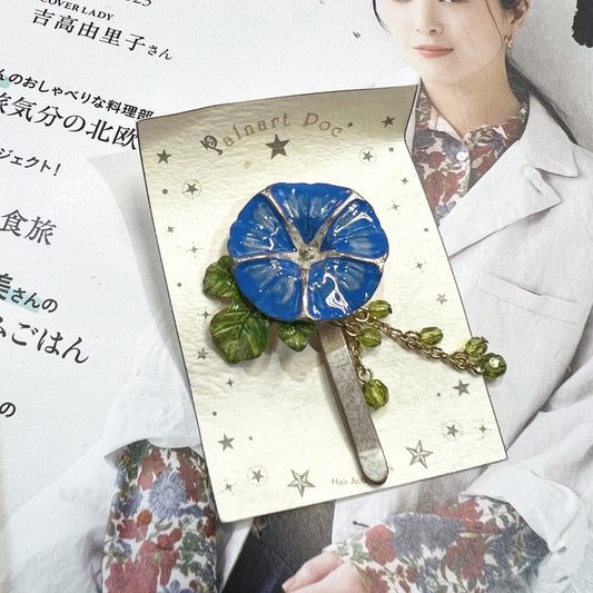 Sale- Palnart Poc Flower Hair Clip, made in Japan