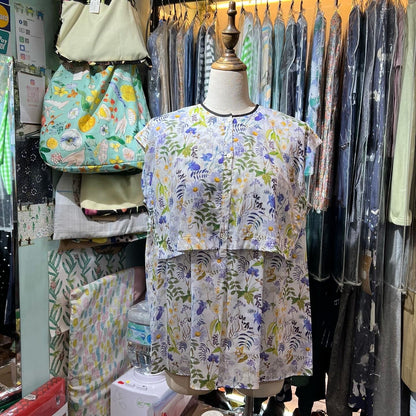 EXTRA30- Bon Vieux Temps Floral Vest Top, made in Japan