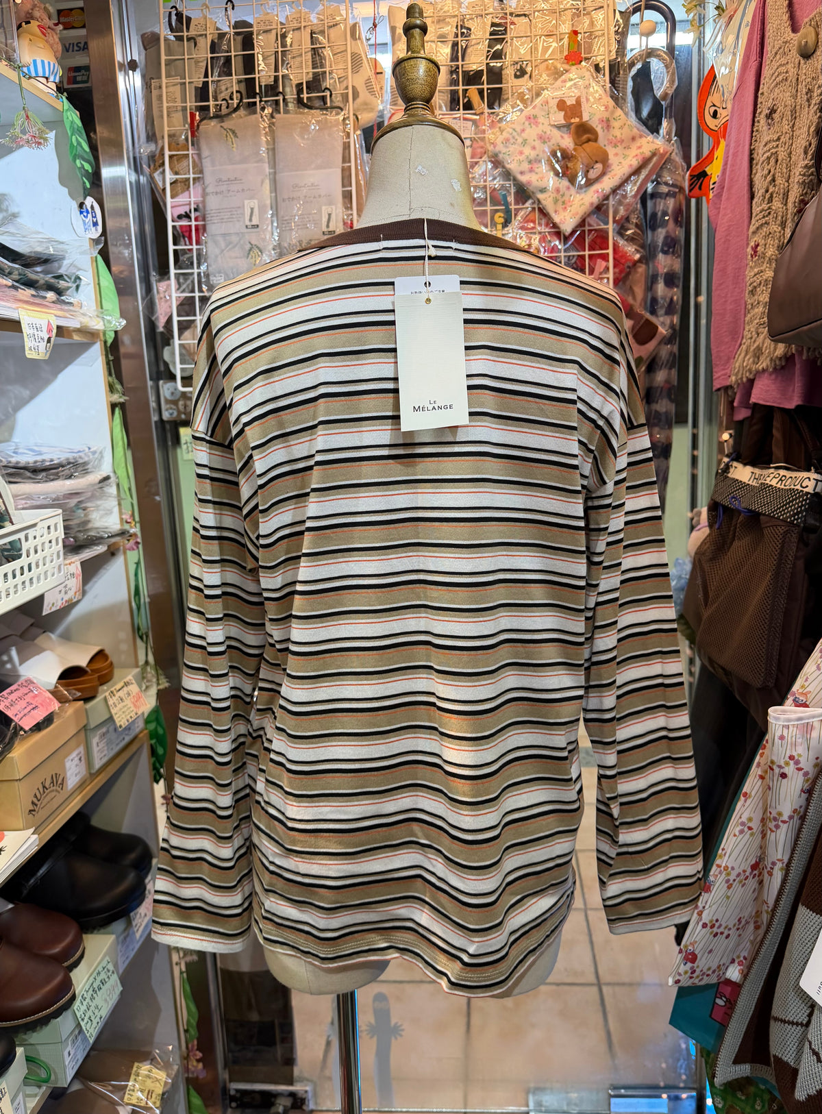 Le Melange Striped T-shirt, 2 Colors, made in Japan