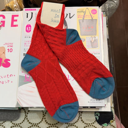 Meri ja Kuu Cotton Wool Socks, 4 Colors, made in Japan