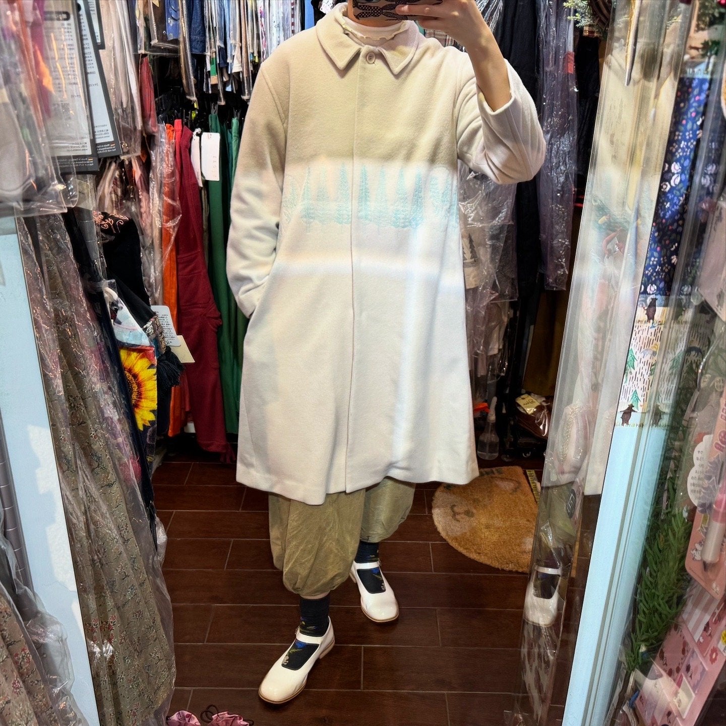 Sale- Haupia Oak and Forest Ivory Coat, made in Japan
