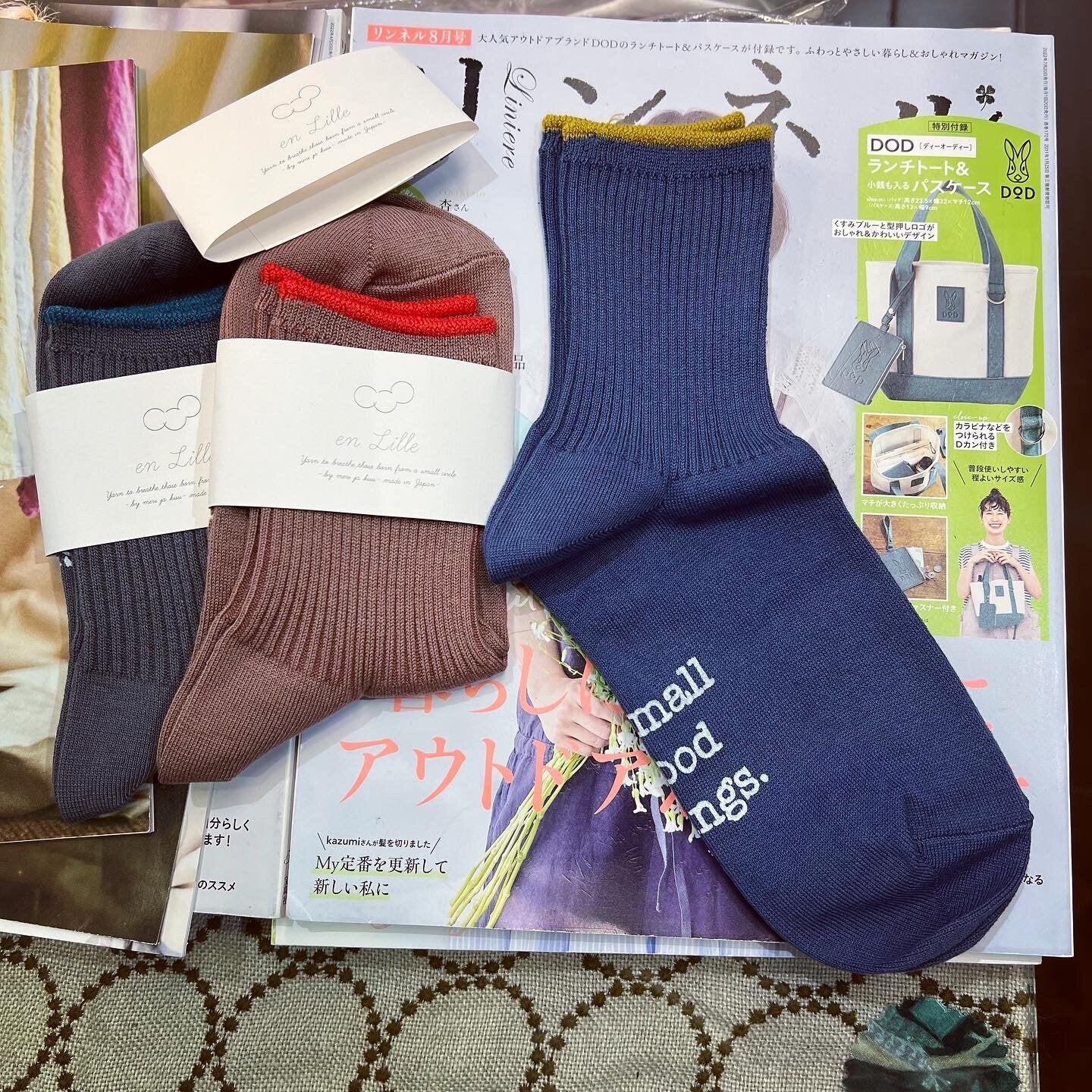 $99 only- En Lille Socks, 3 Colors, made in Japan
