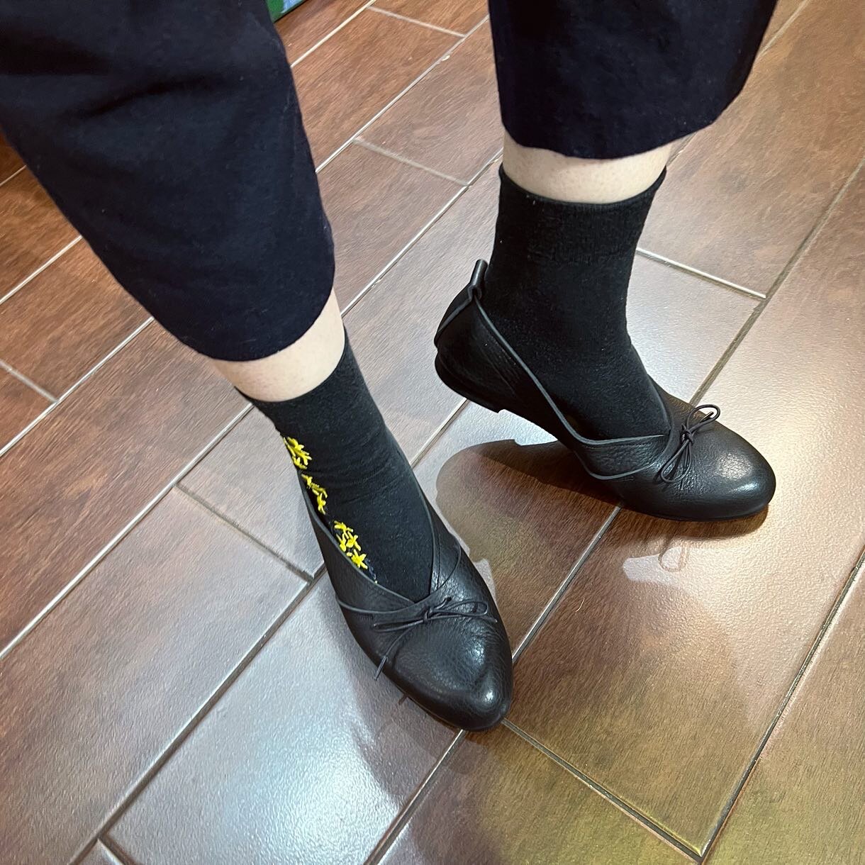 Sale- Paris a Velo Black Leather Shoes, made in Japan