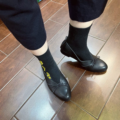 Sale- Paris a Velo Black Leather Shoes, made in Japan