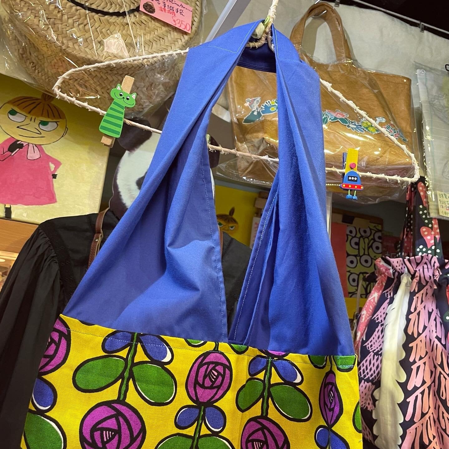 Handmade Floral Tote Bag, Fabric from Japan
