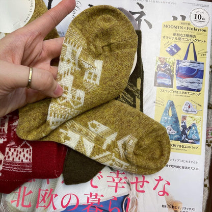 $99 only- Meri ja kuu Wool Socks, made in Japan, 4 Colors