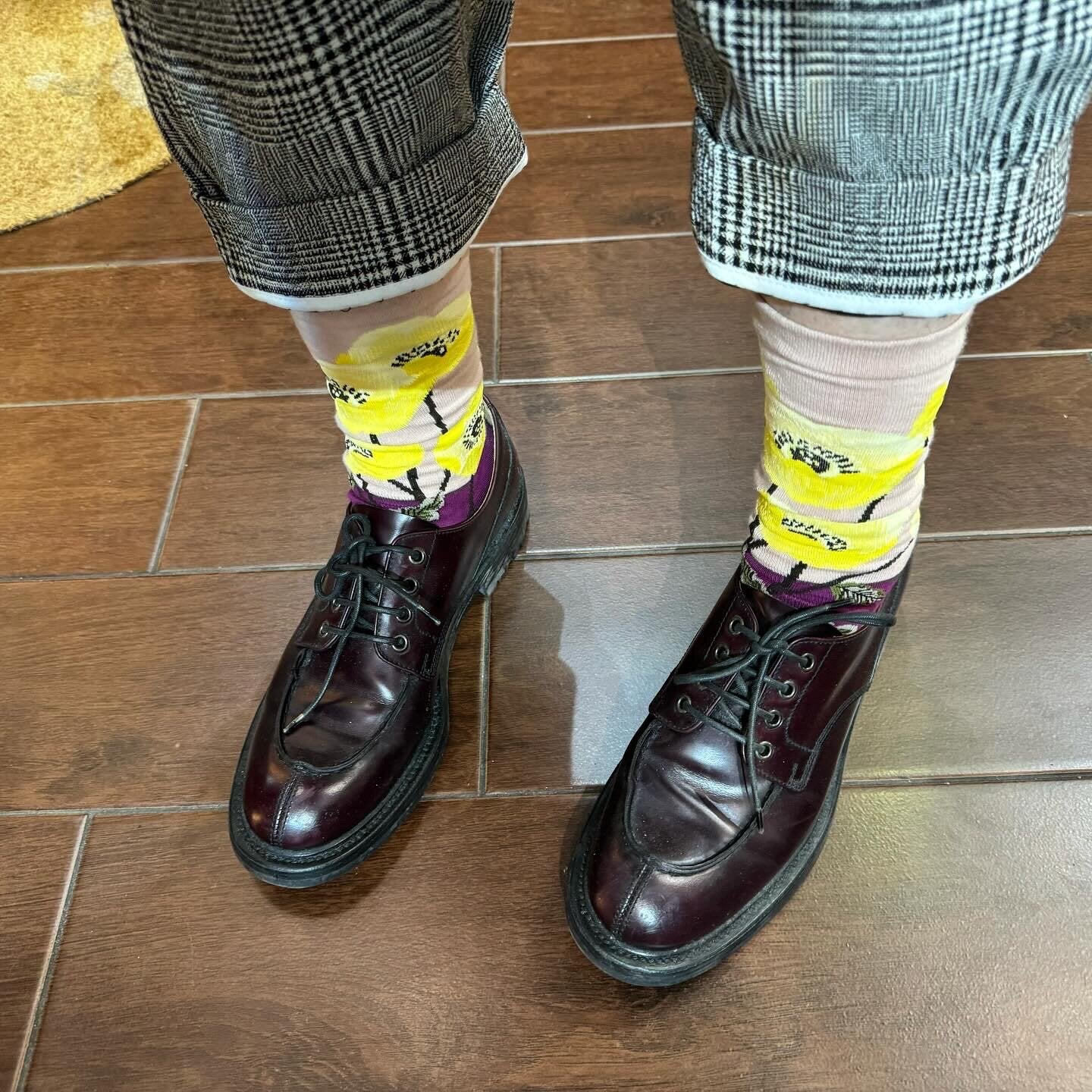 ande Floral Socks, made in Japan