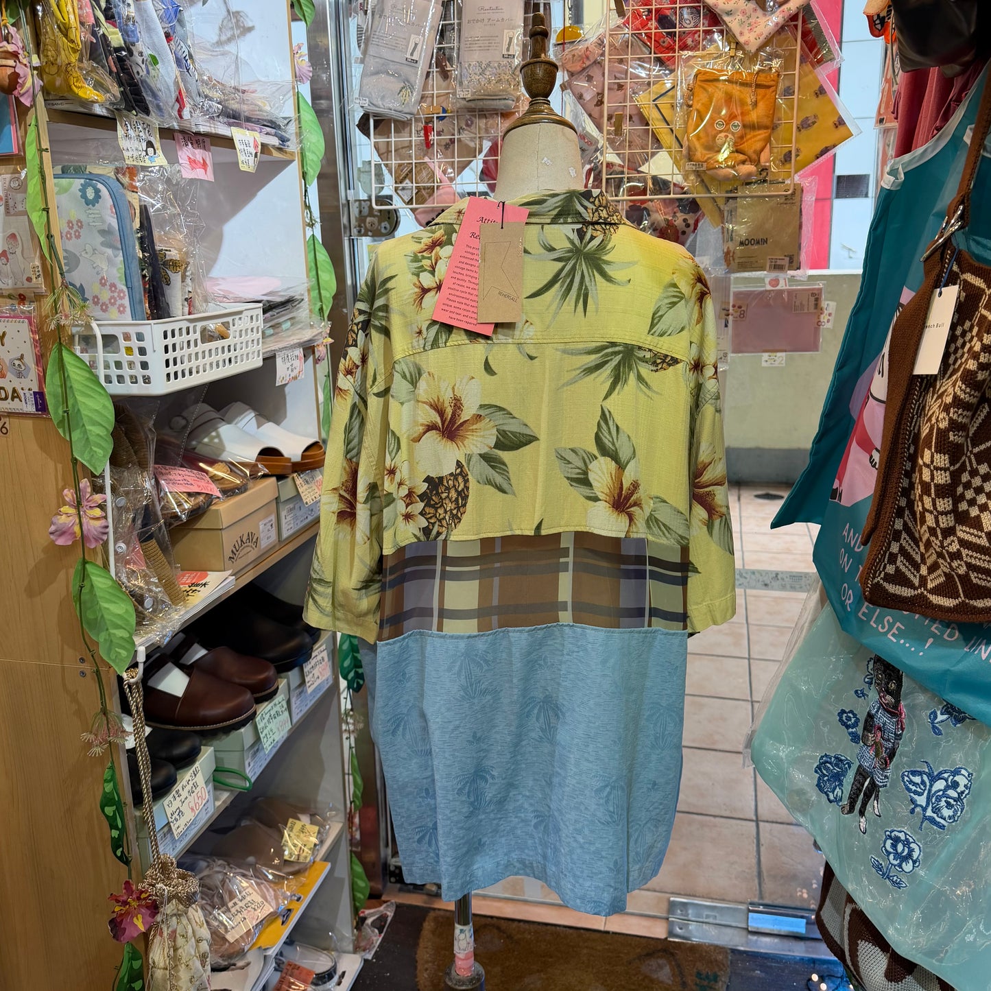 Rehersall Assort Unique Patchwork Shirt, made in Japan