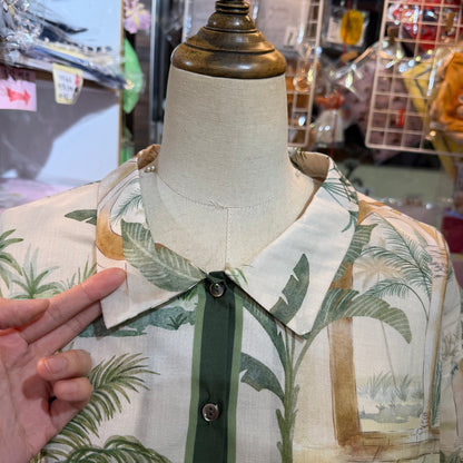 Bon Vieux Temps X Deveaux Summer Print Shirt, made in Japan