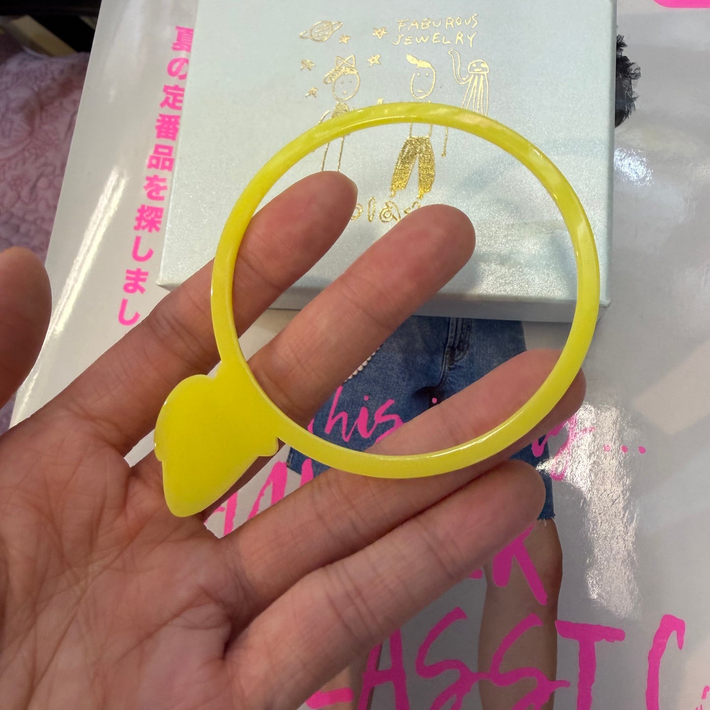 Sale- Cikolata Yellow Bracelet, made in Japan