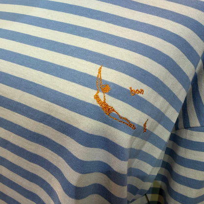 Laiterie Striped T-shirt, 2 Colors, made in Japan