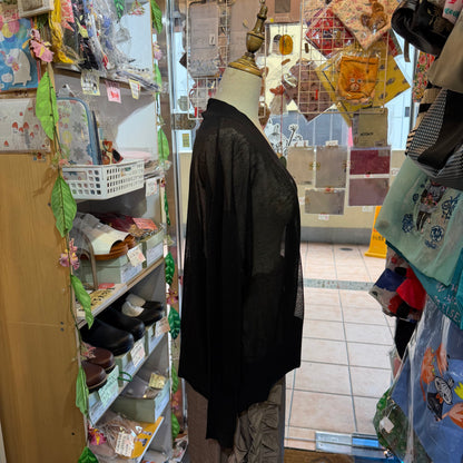Ichi Black Sheer Cardigan