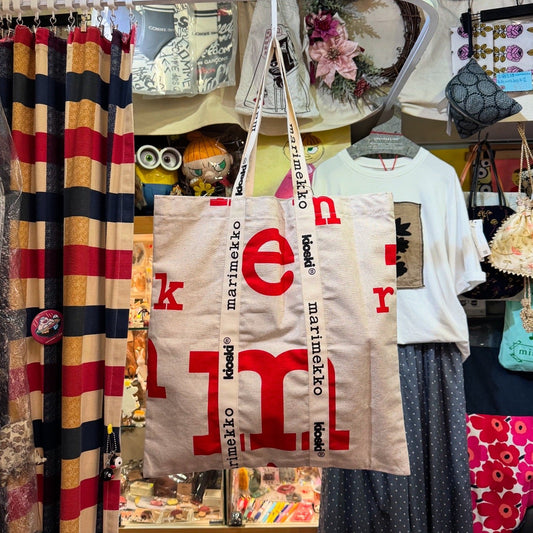 Sale- Marimekko Linen Tote Bag, made in Estonia