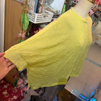 Nachukara Yellow Blouse, made in Japan